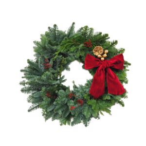 Gold Velvet Wreath L (60-65cm wide)