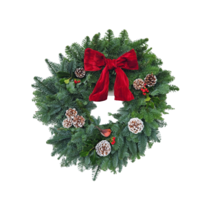 Classic White Wreath L (60-65cm wide)