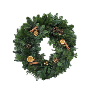 Cinnamon Orange Wreath L (60-65cm wide) - No Lights