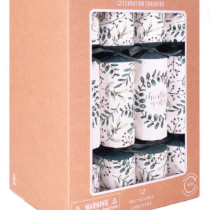 Botanical Leaves Christmas Crackers (Box of 12)