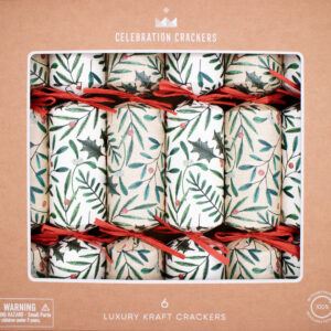 Rustic Foliage Christmas Crackers (Box of 6)